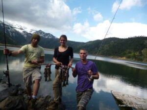 Pesca en la Laguna Blanca