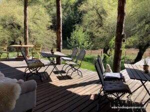 Vista desde la terraza del lodge