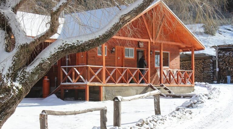 Fundo Laguna Blanca Lodge en invierno